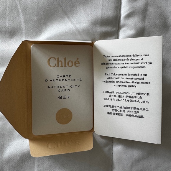 Chloe Alphabet Pebbled Leather Chain Crossbody Bag - Picture 8 of 8